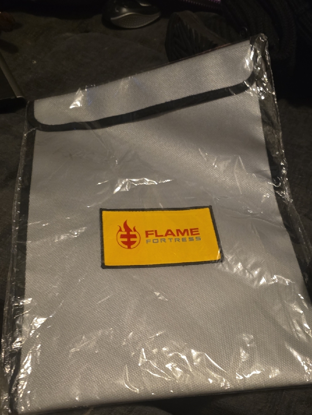 Flame Fortress Gray Fire Resistant Document Bag